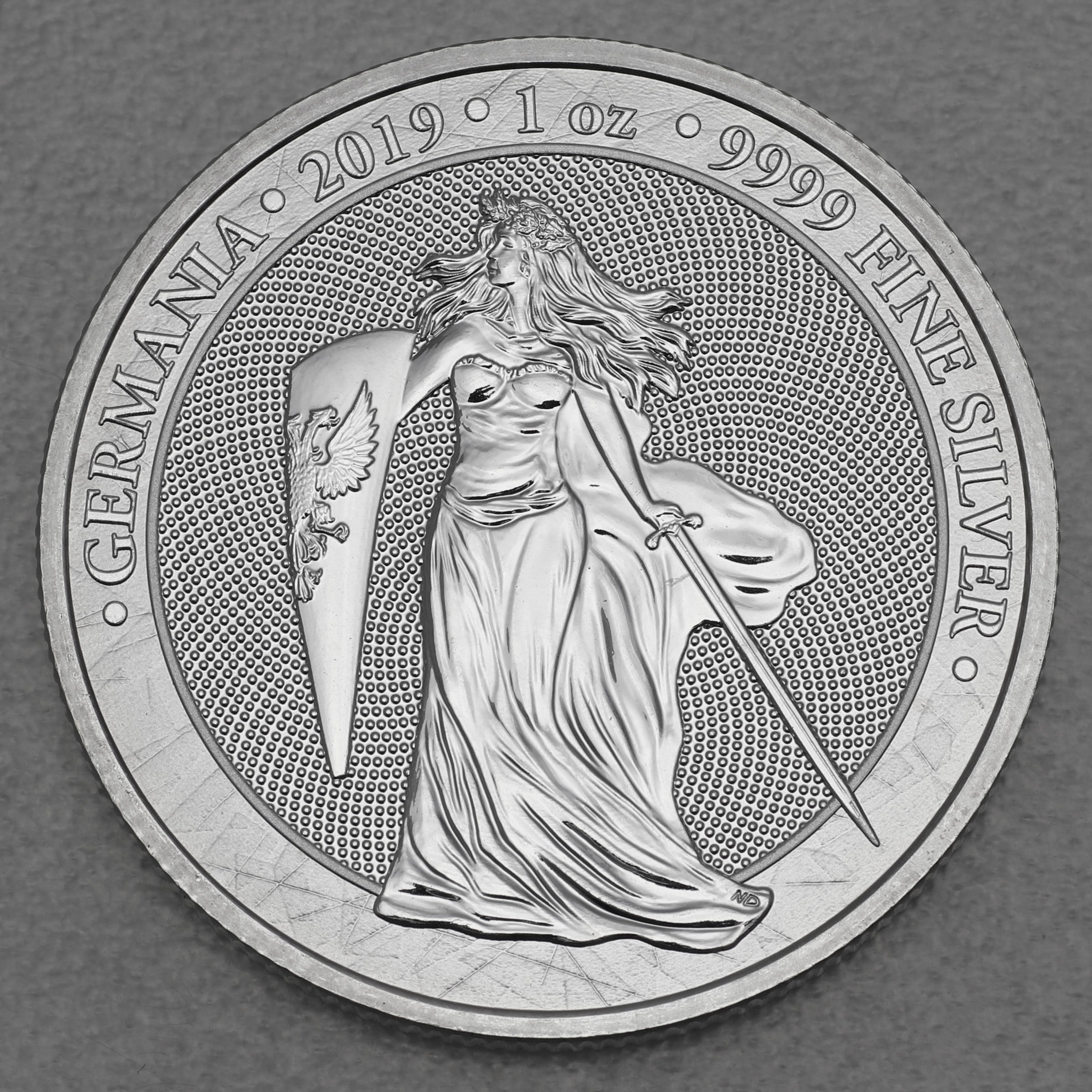 Silbermedaille 1oz "Germania" 2019 (Polen) - Hauptansicht