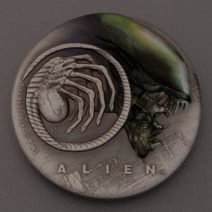 Silbermünze 2oz "Alien" 2019 (AF/koloriert) 40. Geburtstag (Australien) - Hauptansicht