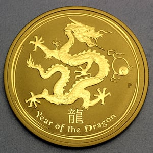 Goldmünze 1/10oz "Drache" 2012 Lunar II – Year of the Dragon (Australien) - Hauptansicht