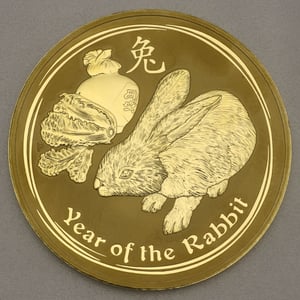 Goldmünze 1kg "Hase" 2011 Lunar II – Year of the Rabbit (Australien) - Hauptansicht