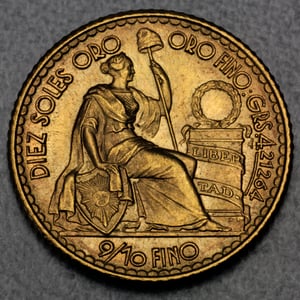 Goldmünze 10 Soles (Peru) - Hauptansicht