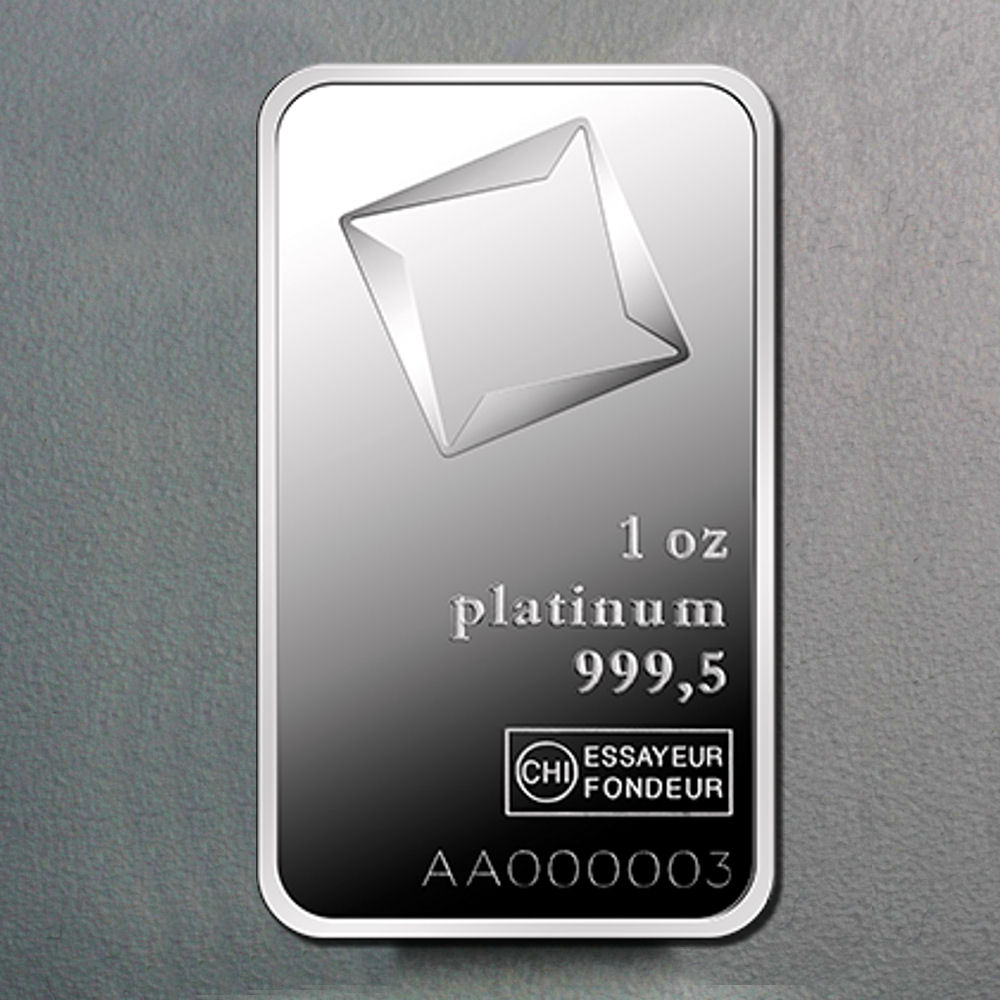Platinbarren 1oz VALCAMBI (Pt) - Hauptansicht