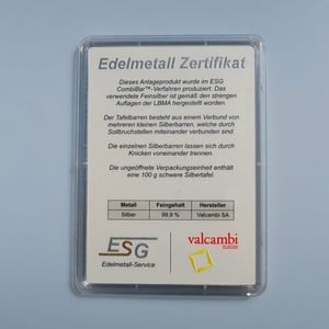 Silbertafel (100x 1g Feinsilber) "CombiBar" - Miniaturansicht 6