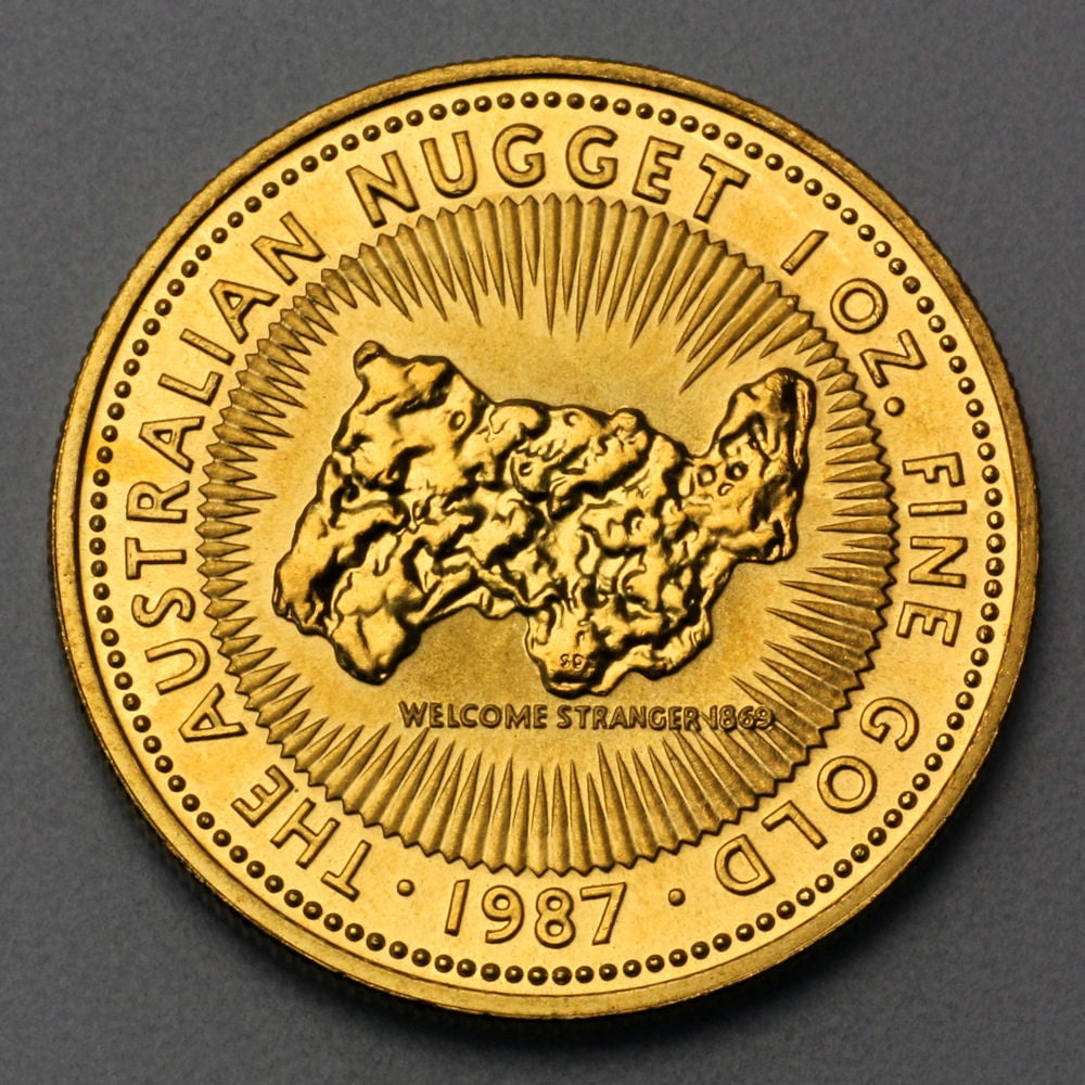 Goldmünze 1oz "Australian Nugget" 1987 (Australien) - Hauptansicht