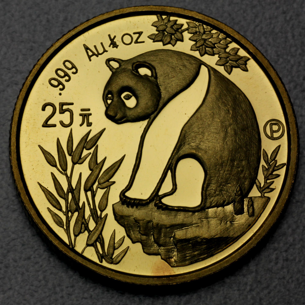 Goldmünze 1/4oz "Panda" 1993 (China) - Hauptansicht