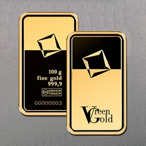 Goldbarren 100g "Green Gold" VALCAMBI (999,9 Au) - Miniaturansicht 3