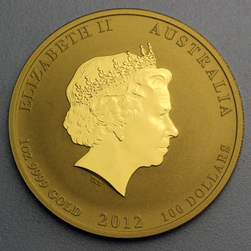 Goldmünze 1oz "Drache" 2012 Lunar II – Year of the Dragon (Australien) - Detailansicht 1