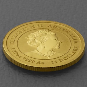 Goldmünze 1/10oz "Hase" 2023 Lunar III – Year of the Rabbit (Australien) - Miniaturansicht 4
