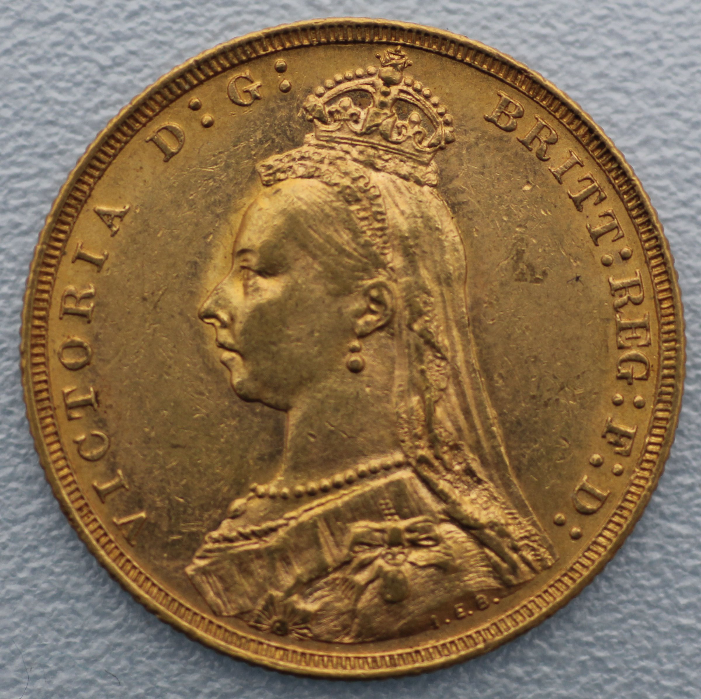 Goldmünze 50 x 1 Sovereign "Victoria" verschiedene Jahrgänge Krone Tube (Großbritannien) - Detailansicht 1