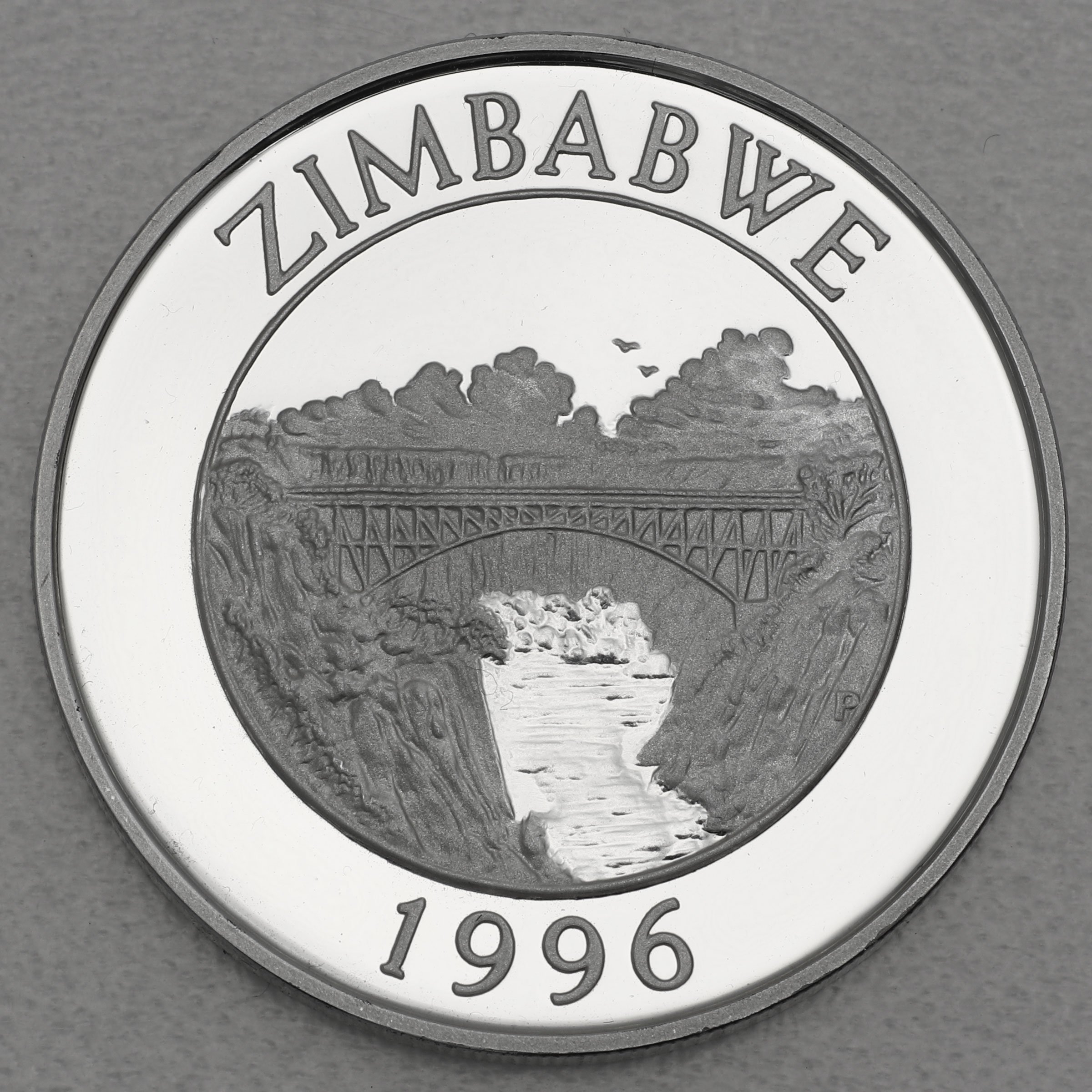 Silbermünze 1oz "Löwe" 1996 Big Five (Simbabwe) - Detailansicht 1