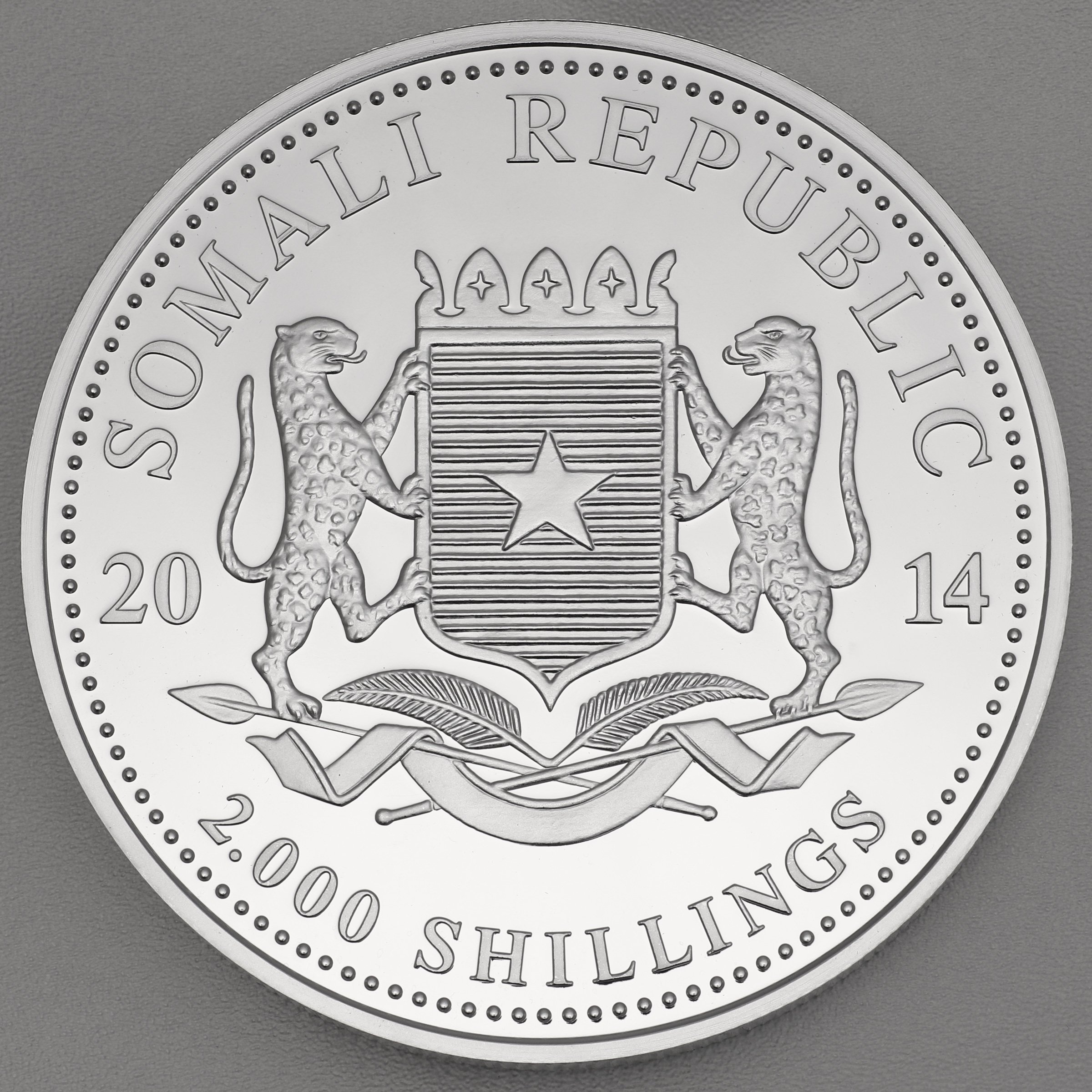Silbermünze 1kg "Elefant" 2014 African Wildlife (Somalia) - Detailansicht 1