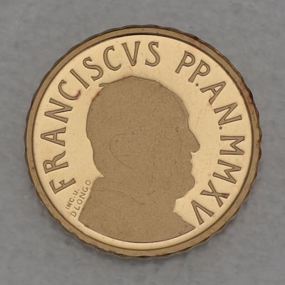 Goldmünze "10 Euro - 2015" Die Taufe (Vatikanstadt) - Miniaturansicht 2