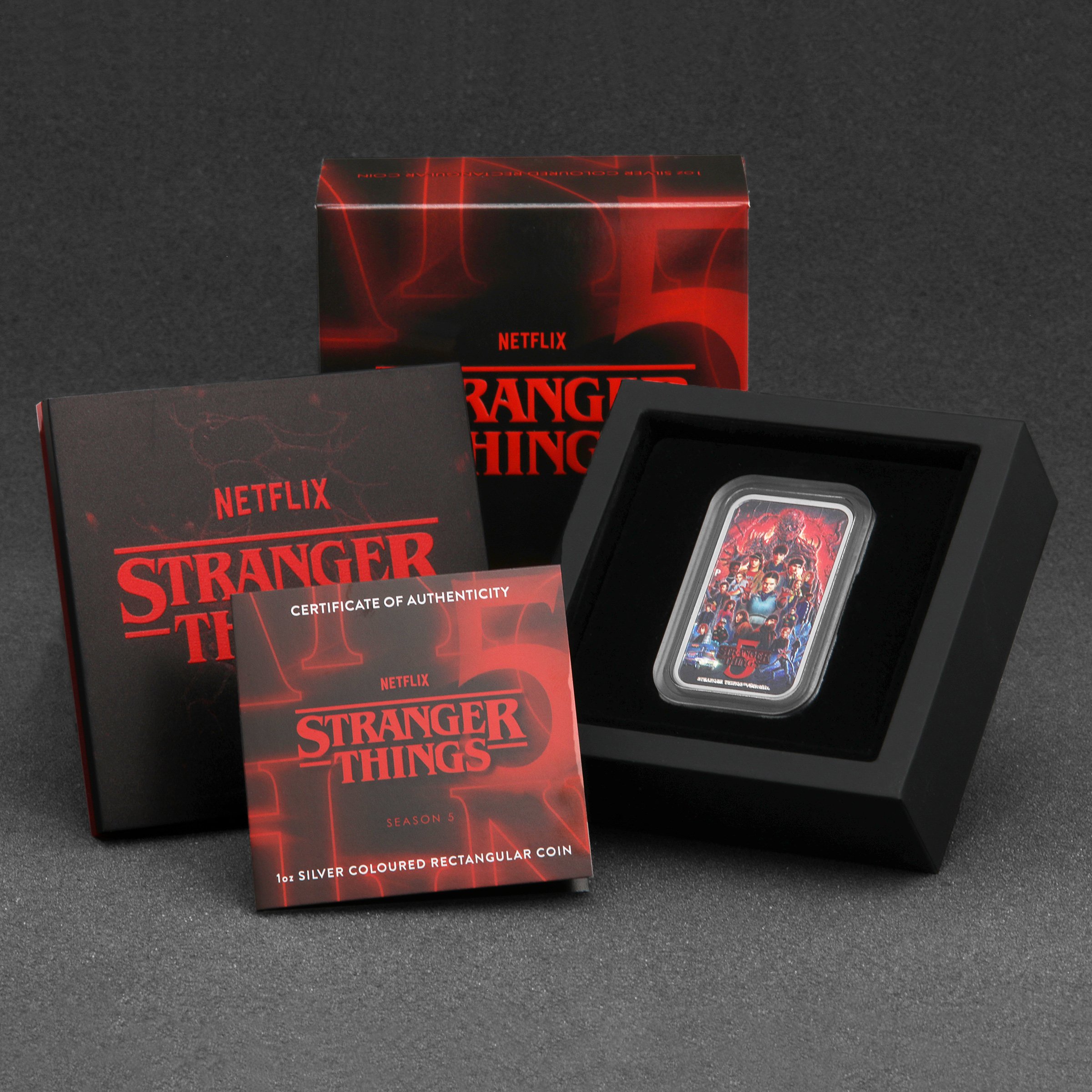 Silbermünzbarren 1oz "Season 5" 2026 (koloriert) Stranger Things (Tuvalu) - Detailansicht 4