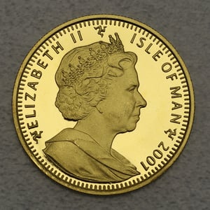 Goldmünze 1/25oz "Somali Kittens" 2001 Cats (Isle of Man) - Miniaturansicht 2