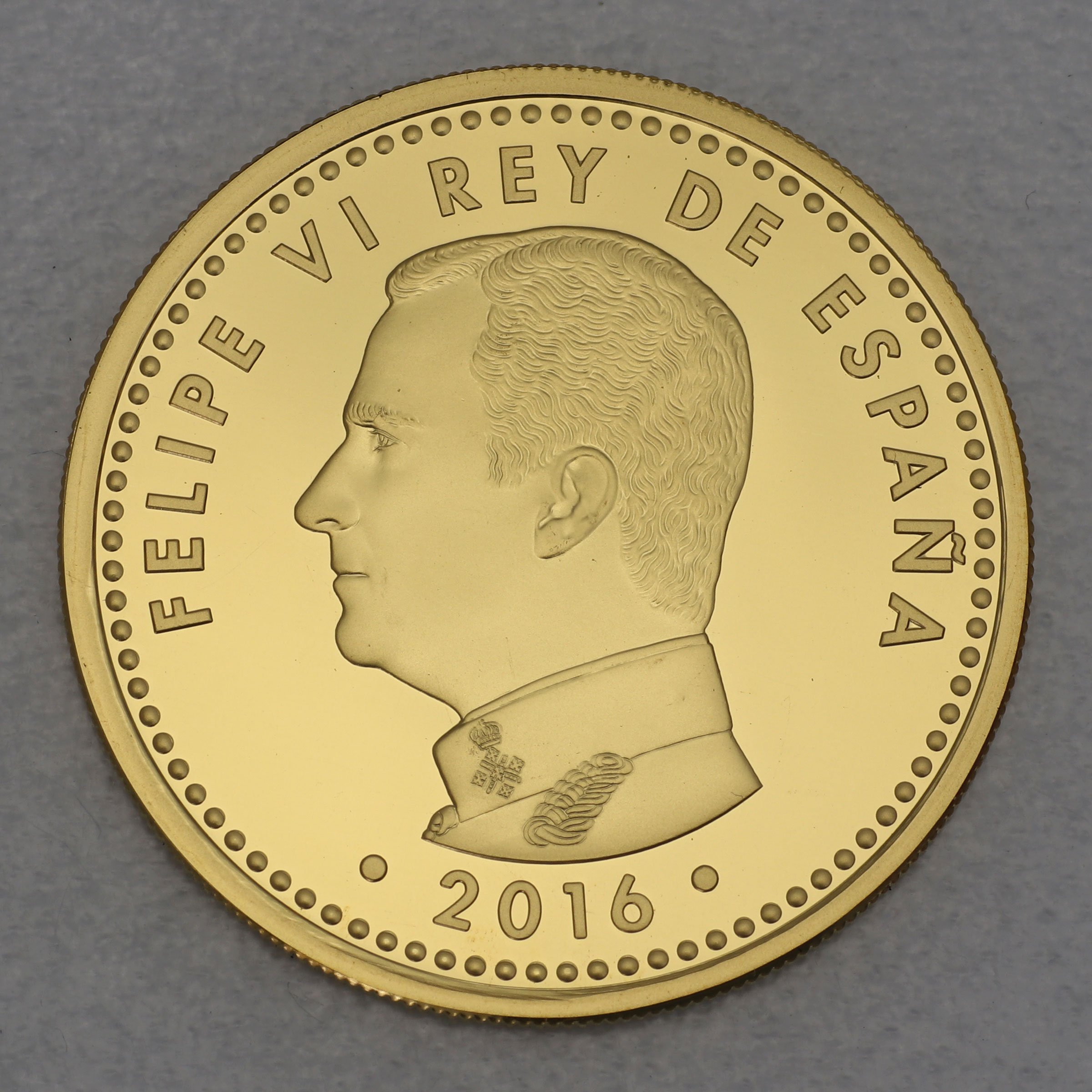 Goldmünze 200 Euro "Miguel de Cervantes" 2016 (Spanien) - Detailansicht 1