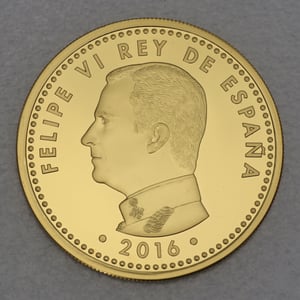 Goldmünze 200 Euro "Miguel de Cervantes" 2016 (Spanien) - Miniaturansicht 2