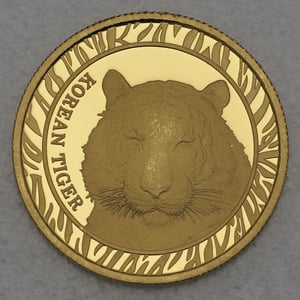 Goldmedaille 1/4oz "Koreanischer Tiger" 2016 (Südkorea) - Miniaturansicht 1