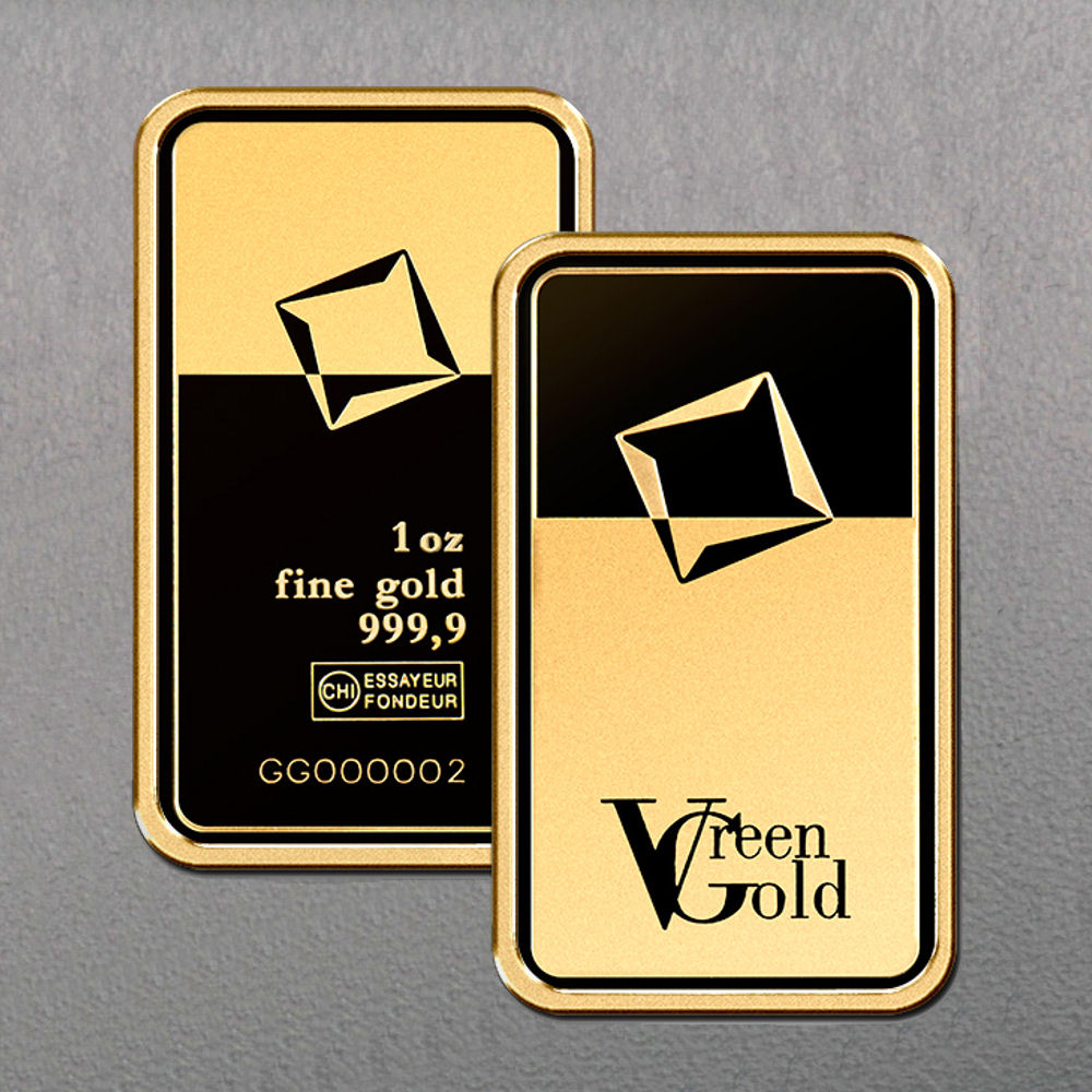 Goldbarren 1oz "Green Gold" VALCAMBI (999,9 Au) - Detailansicht 2