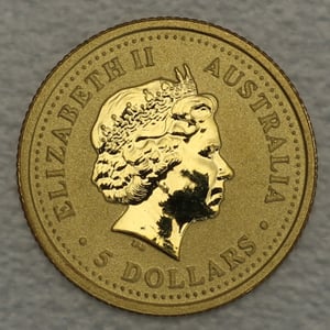 Goldmünze 1/20oz "Känguru" 2000 Australian Nugget (Australien) - Miniaturansicht 2
