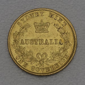 Goldmünze 1 Sovereign "Victoria" 1867 (Australien) - Miniaturansicht 2