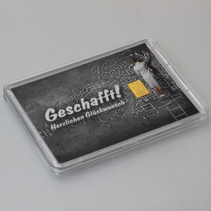 Goldbarren 1g "Glückwunsch/Geschafft" (Motivbox) - Miniaturansicht 2