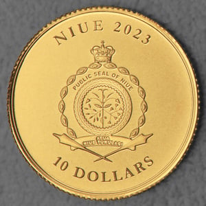 Goldmünze 1/10oz "Vivat Humanitas" 2023 (PL) (Niue) - Miniaturansicht 2