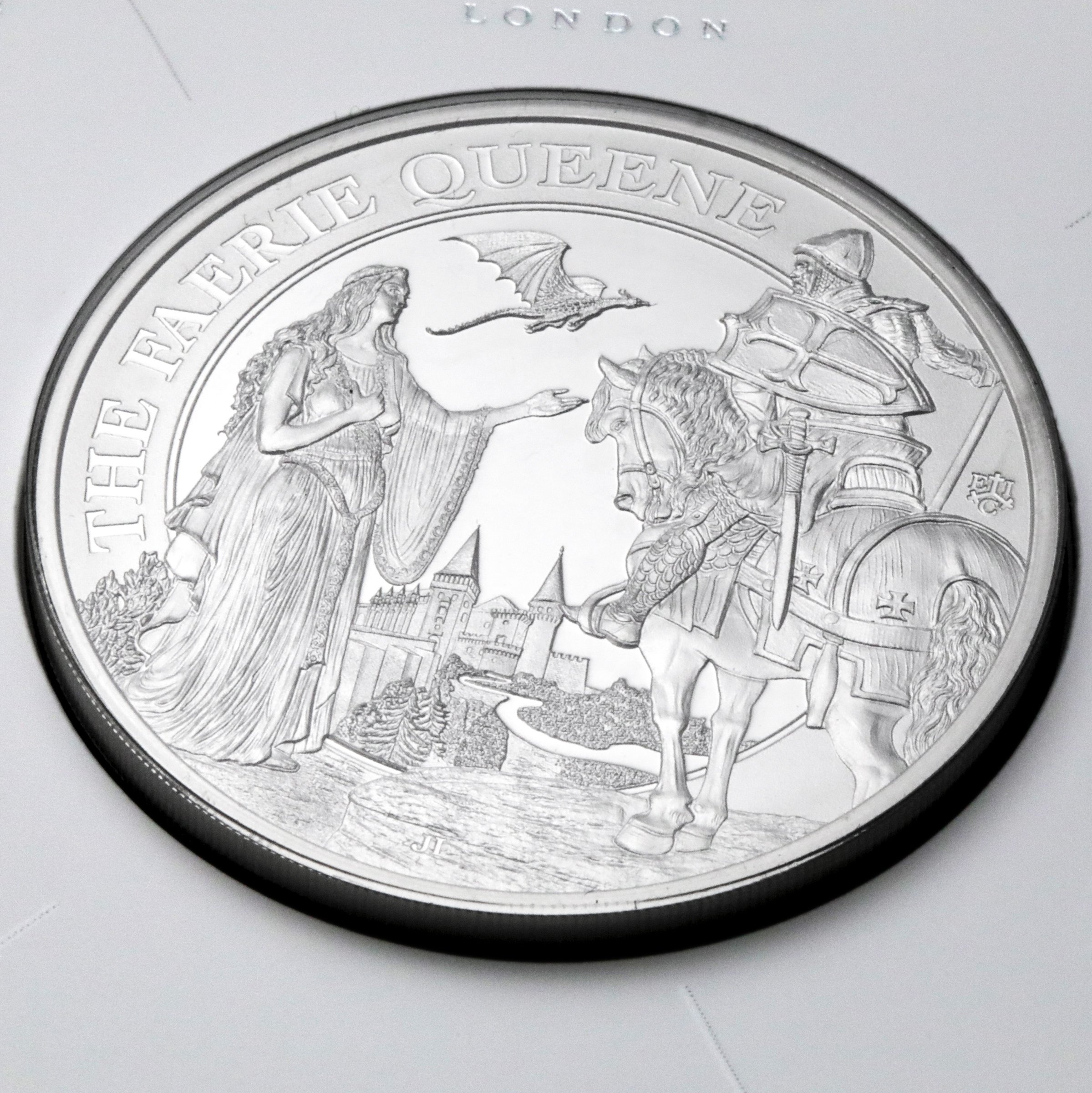 Silbermünze 1oz "Una and Redcrosse" 2023 in Card The Faerie Queene (St. Helena) - Detailansicht 5