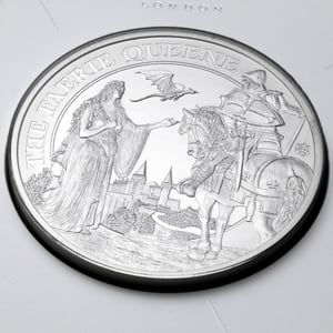 Silbermünze 1oz "Una and Redcrosse" 2023 in Card The Faerie Queene (St. Helena) - Miniaturansicht 6