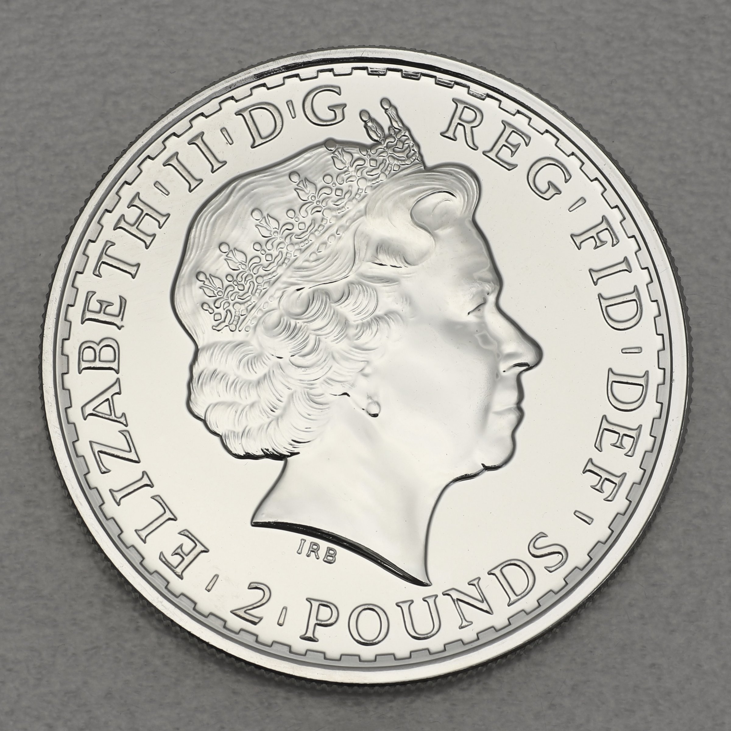 Silbermünze 1oz "Britannia" 2009 (vergoldet) (Großbritannien) - Detailansicht 1