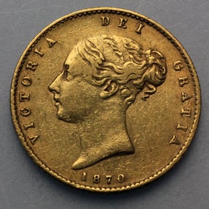 Goldmünze 1/2 Sovereign "Victoria" Wappen (Großbritannien) - Hauptansicht