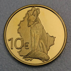 Goldmünze "10 Euro 2011" Reinecke Fuchs (Luxemburg) - Hauptansicht