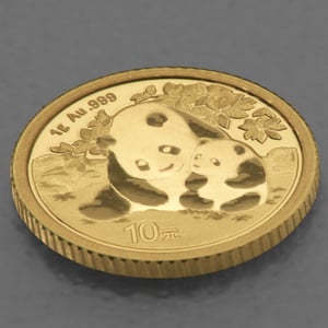 Goldmünze 1g "Panda" 2024 (China) - Miniaturansicht 3
