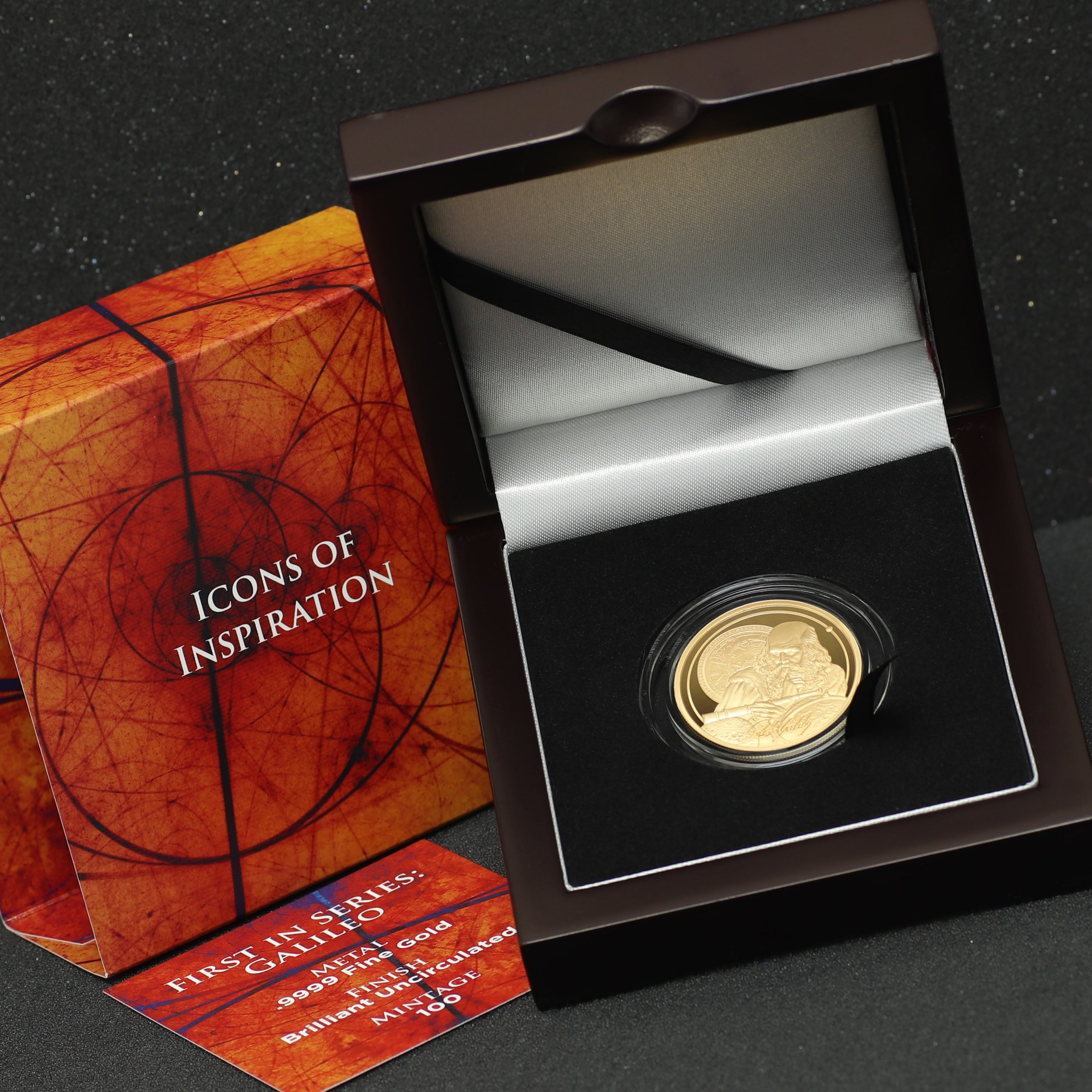 Goldmünze 1oz "Galileo" 2021 Icons of Inspiration (Niue) - Detailansicht 2