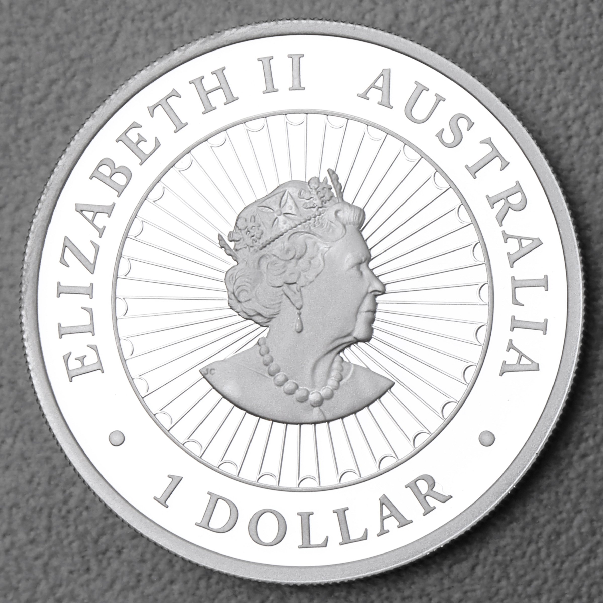Silbermünze 1oz "Hase" 2023 (PP) Opal Lunar – Year of the Rabbit (Australien) - Detailansicht 1