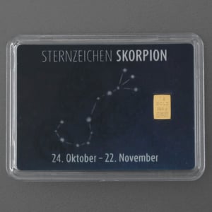 Goldbarren 1g "Sternzeichen: Skorpion" (Flip) - Miniaturansicht 3