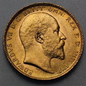 Goldmünze 40 x 1 Sovereign "Edward VII." Tube (Großbritannien) - Miniaturansicht 2