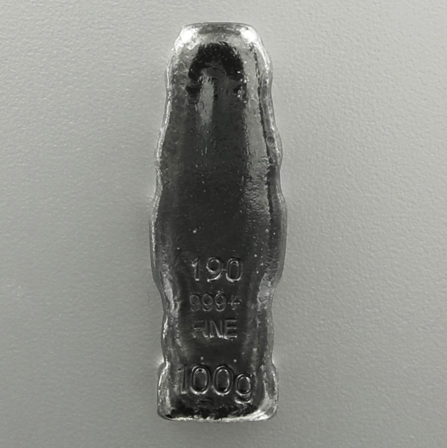 Silber 3-D Barren "Tiki" 100g, Patina - Detailansicht 1