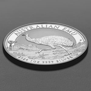 Silbermünze 1oz "Emu" 2026 (Australien) - Miniaturansicht 3