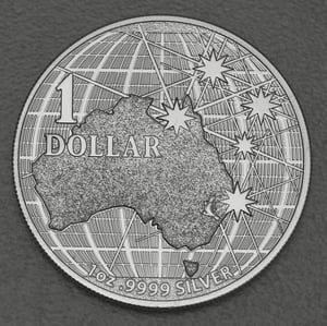 Silbermünze 1oz "Beneath The Southern Skies" 2021 (Australien) - Miniaturansicht 1