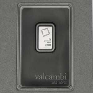 Platinbarren 5g VALCAMBI (Pt) - Hauptansicht