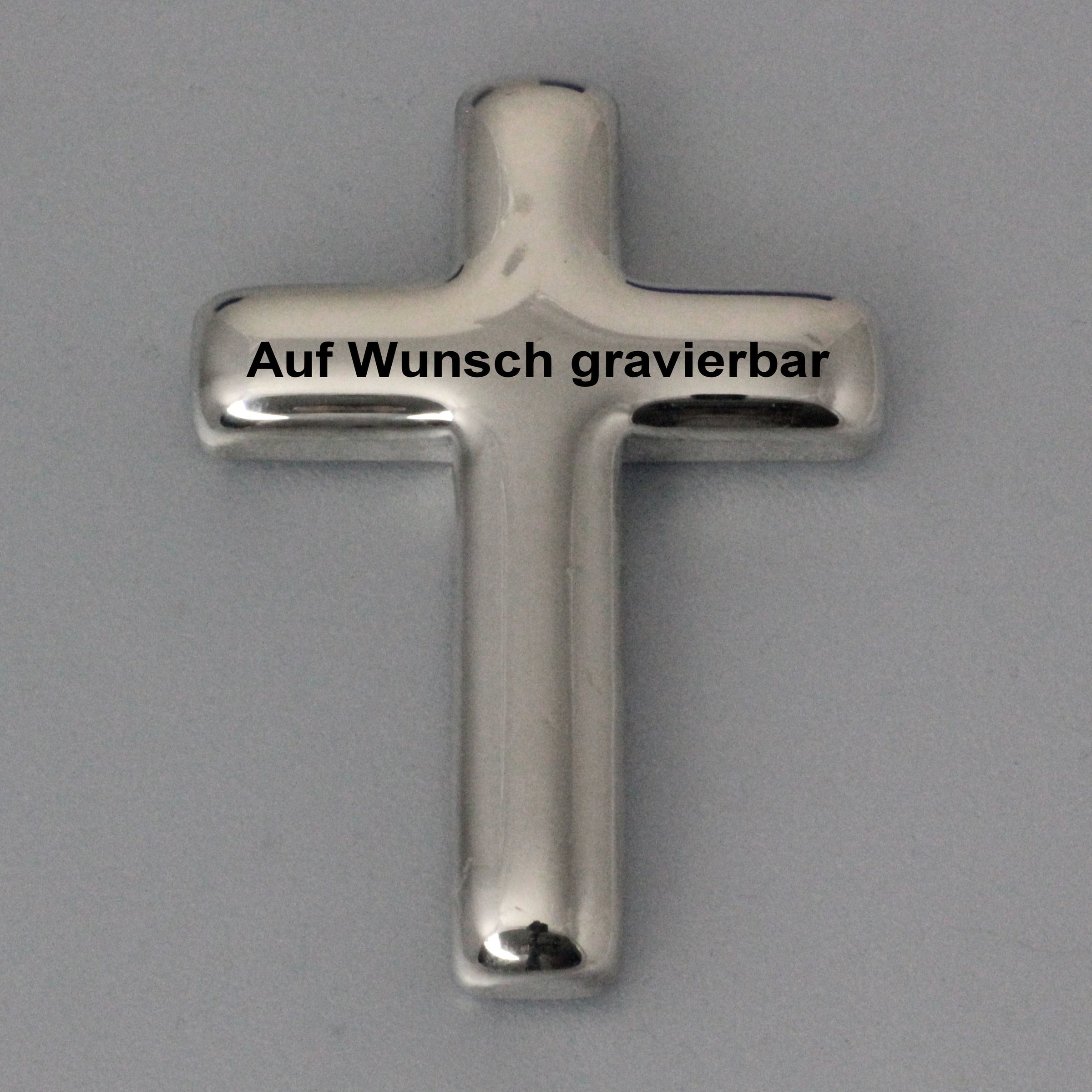 Silber 3-D Barren "Gravur-Kreuz" 100g, glänzend, gegossen - Detailansicht 1