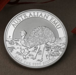 Silbermünze 1oz "Emu" 2023 19% (Australien) - Miniaturansicht 5