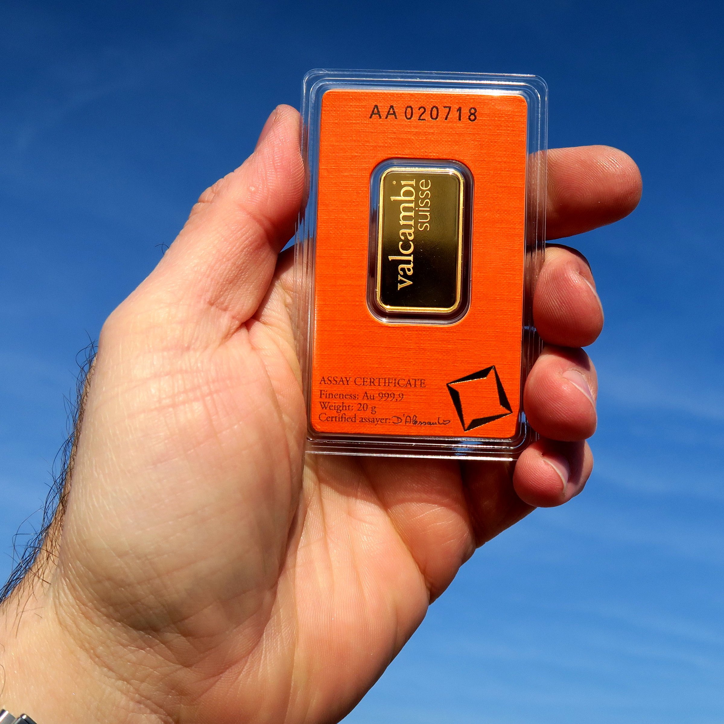 Goldbarren 25x 20g VALCAMBI (Masterbox) - Detailansicht 6