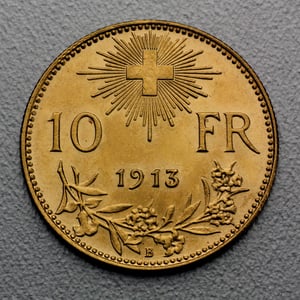 Goldmünze 10 SFR "Vreneli" (Schweiz) - Miniaturansicht 2