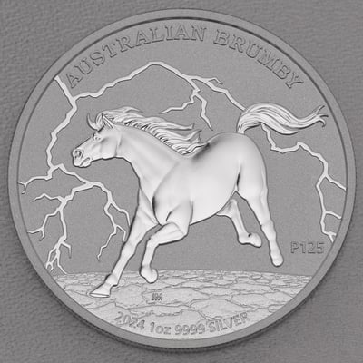 Silbermünze 1oz "Brumby" 2024 (Australien) - Hauptansicht