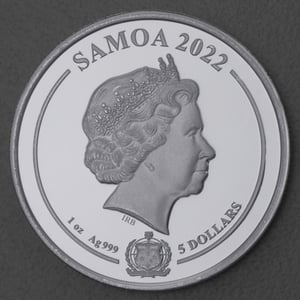 Silbermünze 1oz "Bugs Bunny" 2022 Looney Tunes (Samoa) - Miniaturansicht 2