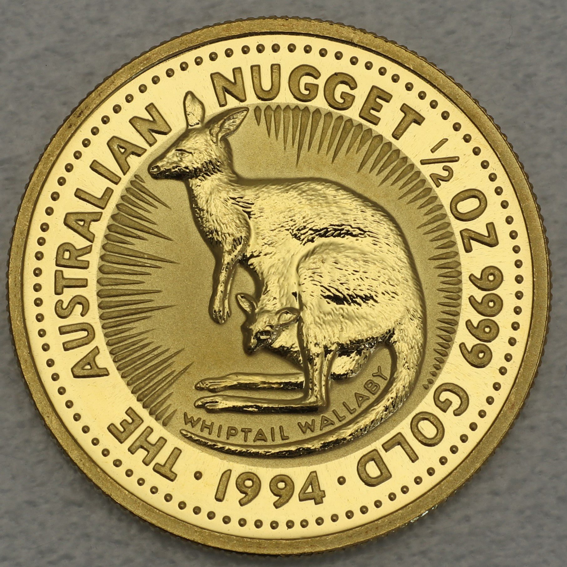 Goldmünze 1/2oz "Känguru" 1994 Australian Nugget (Australien) - Hauptansicht
