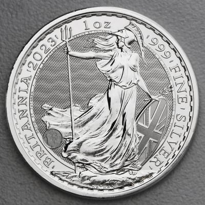 Silbermünze 1oz "Britannia" 2023 diff. (Großbritannien) - Hauptansicht