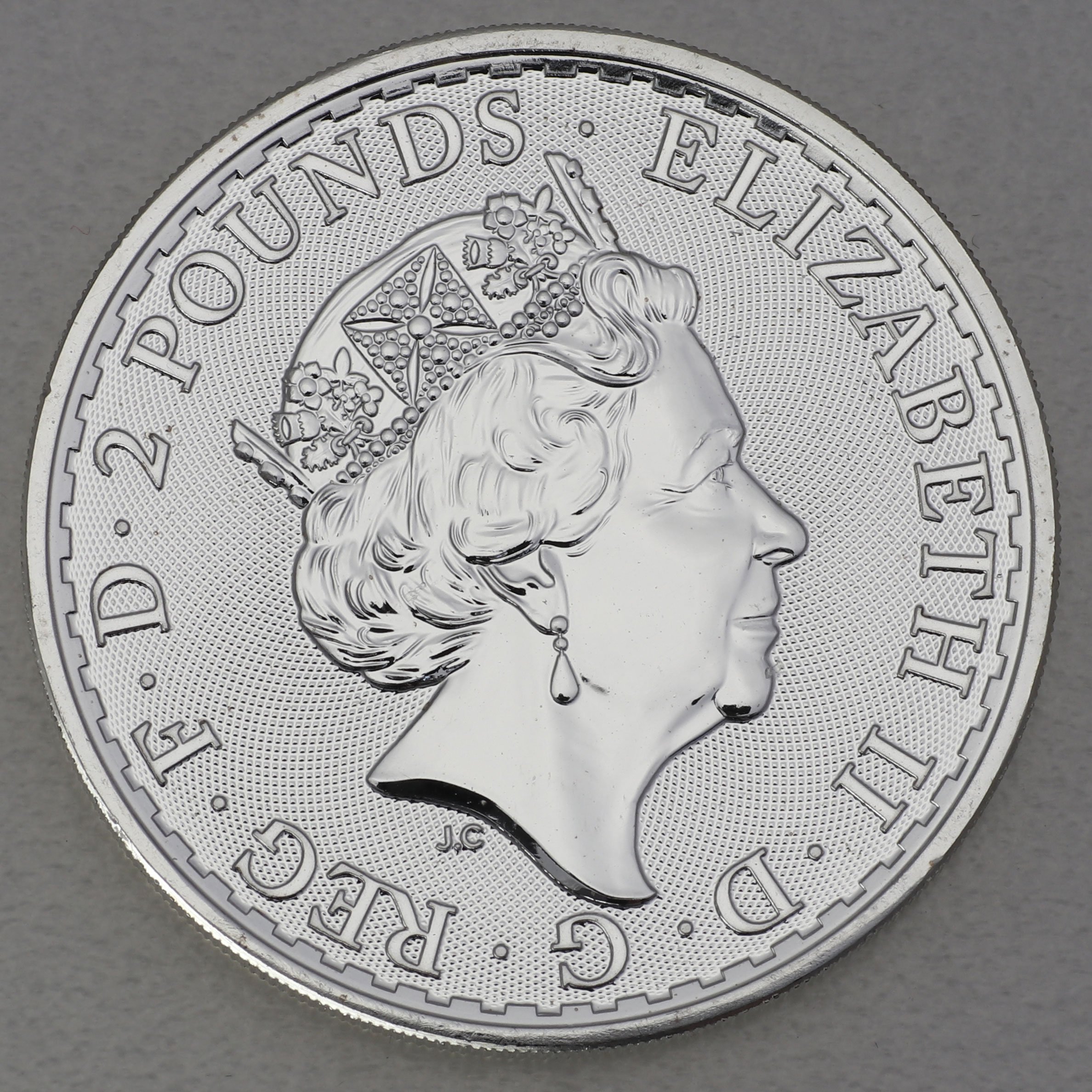 Silbermünze 1oz "Britannia" 2019 (vergoldet) (Großbritannien) - Detailansicht 1