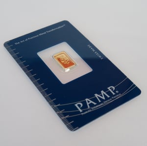 Goldbarren 1g PAMP "Rose" - Miniaturansicht 3